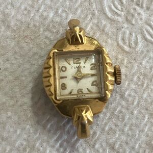 Vintage Timex Gold Watch Women’s Wind Up Dial
